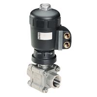 Type 2655 2/2-Way Ball Valve with Pneumatic Rotary Actuator